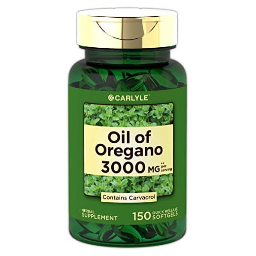 Oregano Oil 3000 mg 150 Softgel Capsules | Contains Carvacrol | Non-GMO & Gluten Free