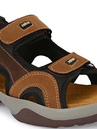 Image of BUCIK Casual Sandal for Men (Brown - Size 10) | Lightweight - Comfortable | BCK10052