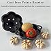 BOLVOUD Cast Iron Smoker Roaster & Garlic Roster Baker, Smoker Box, Pre-Seasoned Cast Iron Garlic Roaster for Grill, Perfect for BBQ and Oven, for Smoky, Flavorful Vegetables, Meats or Wood Chips