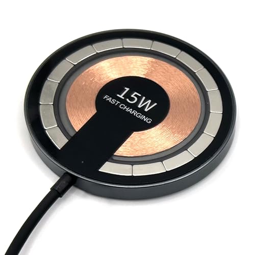 SSUCTION Magnetic Wireless Charger - Fast Charging, Universal Compatibility - Secure Attachment to Car Phone Mounts