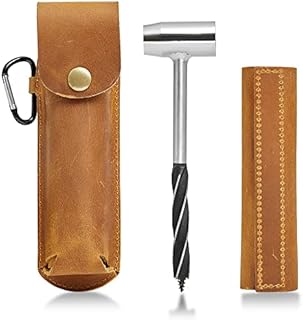 Doqn Survival Settlers Tool Bushcraft Hand Auger Wrench, Scotch Eye Wood Auger Drill ,Manual Auger Outdoor Wood Peg and Hole Maker Bushcraft Gear Bushcrafting Tools for Bushcraft Backpack and Camping (D10)