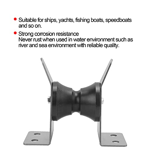 Yctze Bow Roller - Replacement For Ship Yacht Fishing Boat Speedboat Marine Bracket 316 Stainless Steel Dual Wheel Butterfly Type - Image 2