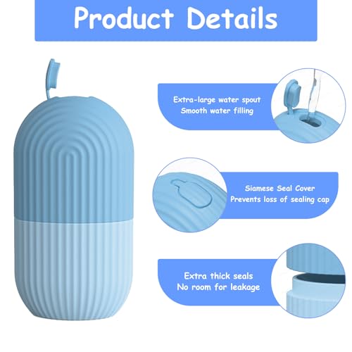 WBHLMZIR 3 Pack Ice Roller for Face Eyes Women Facial Depuffer,Skin Care,Ice Pack Neck Massager,Cooling &Soothing,Beauty Essentials (Blue)