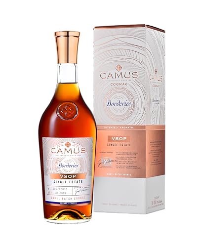 Camus VSOP Borderies Cognac mit Geschenkverpackung - Limited Edition Single Cru - 70cl 40° -...
