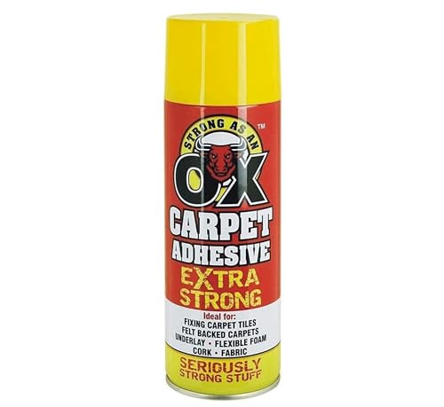500ml Carpet Adhesive Spray Heavy Duty Contact Spray Glue for Carpet Underlay Felt & Fabric Strong Bond (1)