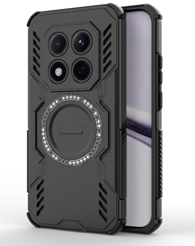 Image of Back Cover Case for Redmi Note 15 Pro 5G | 360 Protection Mobile Phone Case Mag-Safe | Camera Protection | Back Cover for Redmi Note 15Pro 5G / Note 15 Pro 5+G - Black TPU+PC