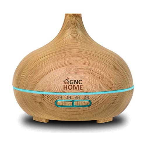 Humidificador Ultrasónico y Difusor de Aromas con Temporizador Pure. 550 ml - Temporizador 1/3/6 Horas - 6 Colores LED - Función Aromaterapia, Ultrasilencioso – Regalo Original