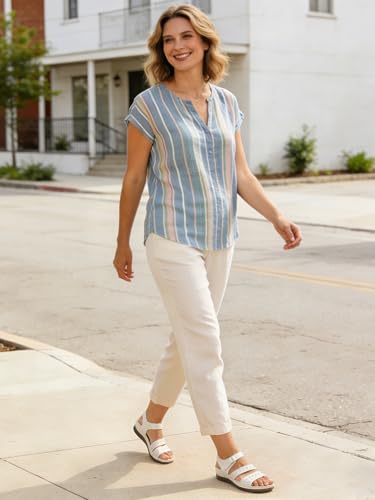 Image of SHIBEVER Women's Wedge Sandals Comfortable: Summer Dressy Walking Platform