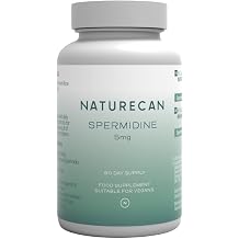Naturecan Spermidine Capsules 5mg   60 Vegan Capsules | Supports Cellular Renewal, Longevity & Healthy Ageing | Scientifically Backed Autophagy Supplement