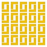 PATIKIL 5S Location Marking Corner, 64 Pcs 6 x 6 x 2 Inch PVC L-Shape Floor Marking Tape Workplace Floor Organization Markers for Office Warehouse Desk Table Top, Orange