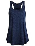 Cestyle Tops for Women Summer, Ladies Sleeveless Tanks Jersey Scoop Neck Tunics for Leggings Swing C