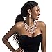 Holylove Statement Necklace Costume Jewelry Sets for Women with Earrings