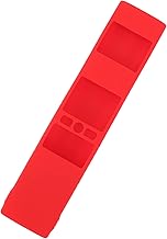 Estojo protetor de controle remoto, capa protetora remota fácil de instalar gel de sílica antiderrapante leve à prova de choque com cordão para sala de estar(vermelho)