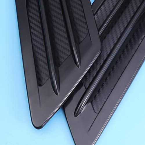 Vorcool Car Decorative Side Vent Air Flow Fender Plastic Sticker (Black) #TOP2