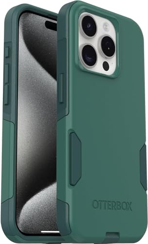 OtterBox iPhone 15 Pro (Only) - Commuter Series Case - Get Your Greens - Slim & Tough - Pocket-Friendly - with Port Protection - Non-Retail Packaging