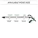 OVO Central Vacuum Deluxe Plus Accessory, 30/35/40/50ft Low-Voltage Hose, ON/Off Switch Control at The Handle, 12’’ Floor Brush, for Hard Surfaces, Kit A 40', Black
