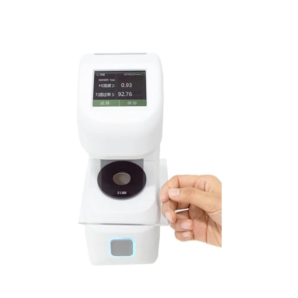 Handheld Hazemeter Light Transmittance Haze Meter with Measuring Range 0-100% Measurement Aperture 21mm, 15mm Resolution 0.01 Repeatability ≤0.05 Light Source CIE-A,CIE-C,CIE-D65