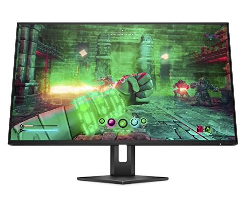 HP OMEN 27 Écran Gaming 27 165Hz 1ms FHD (1920 x 1080 Pixels, 16:9, Antireflet, Hauteur réglable, HDR, AMD Freesync Premium
