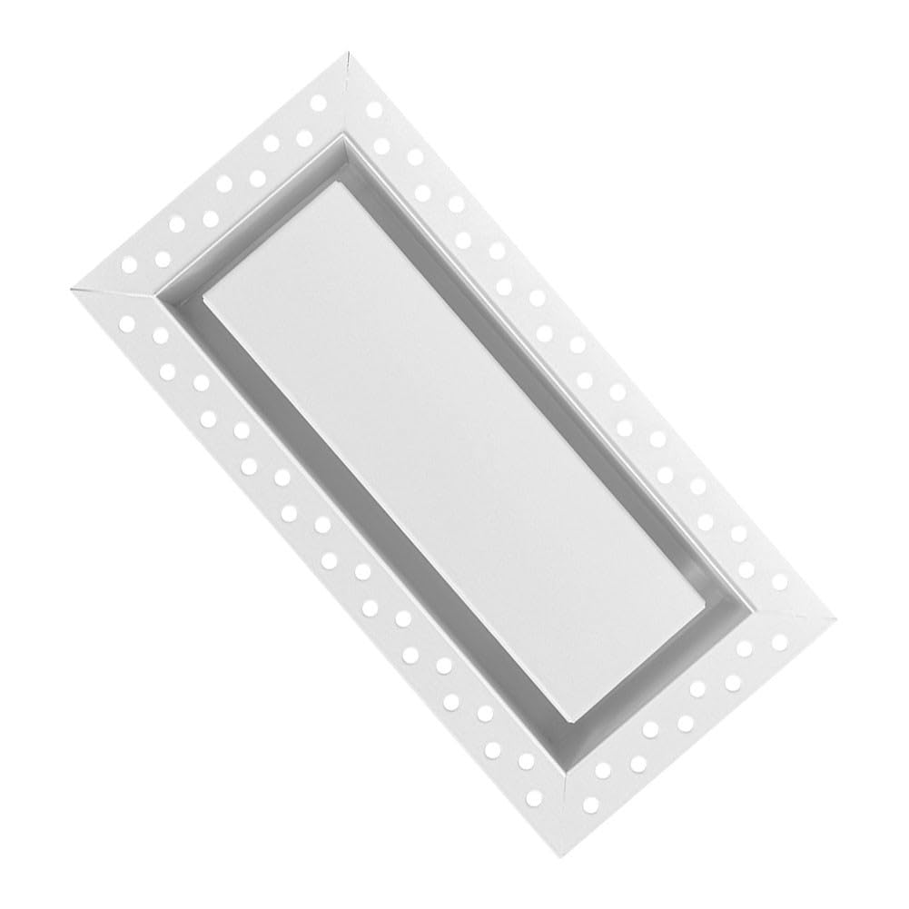 Osłona wentylacyjna do płyt kartonowo-gipsowych, metalowa kratka rejestru powietrza z powłoką odporną na rdzę, łatwa instalacja do malowania, 10 x 25 cm