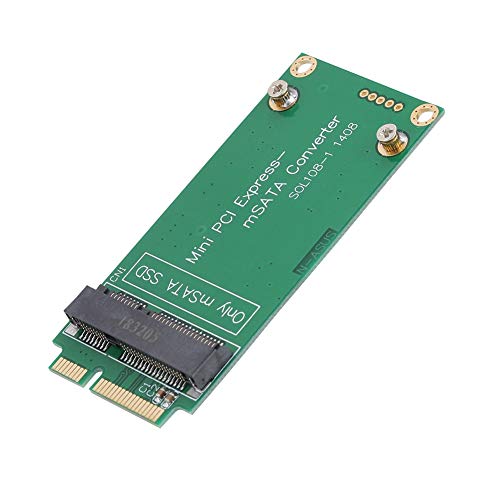 Mini PCIE SSD Riser Card Adapter for Eee PC 900/900A/ Laptop, Suitable for 30x50mm MSATA SSD, Plug and Play, Green ABS Material