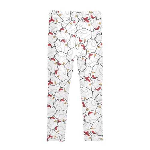 Girls Leggings Chicken in The Shape of Building Blocks Toddler Girls Clothes Leggings for Girls Toddler Girls Leggings 3-4T2