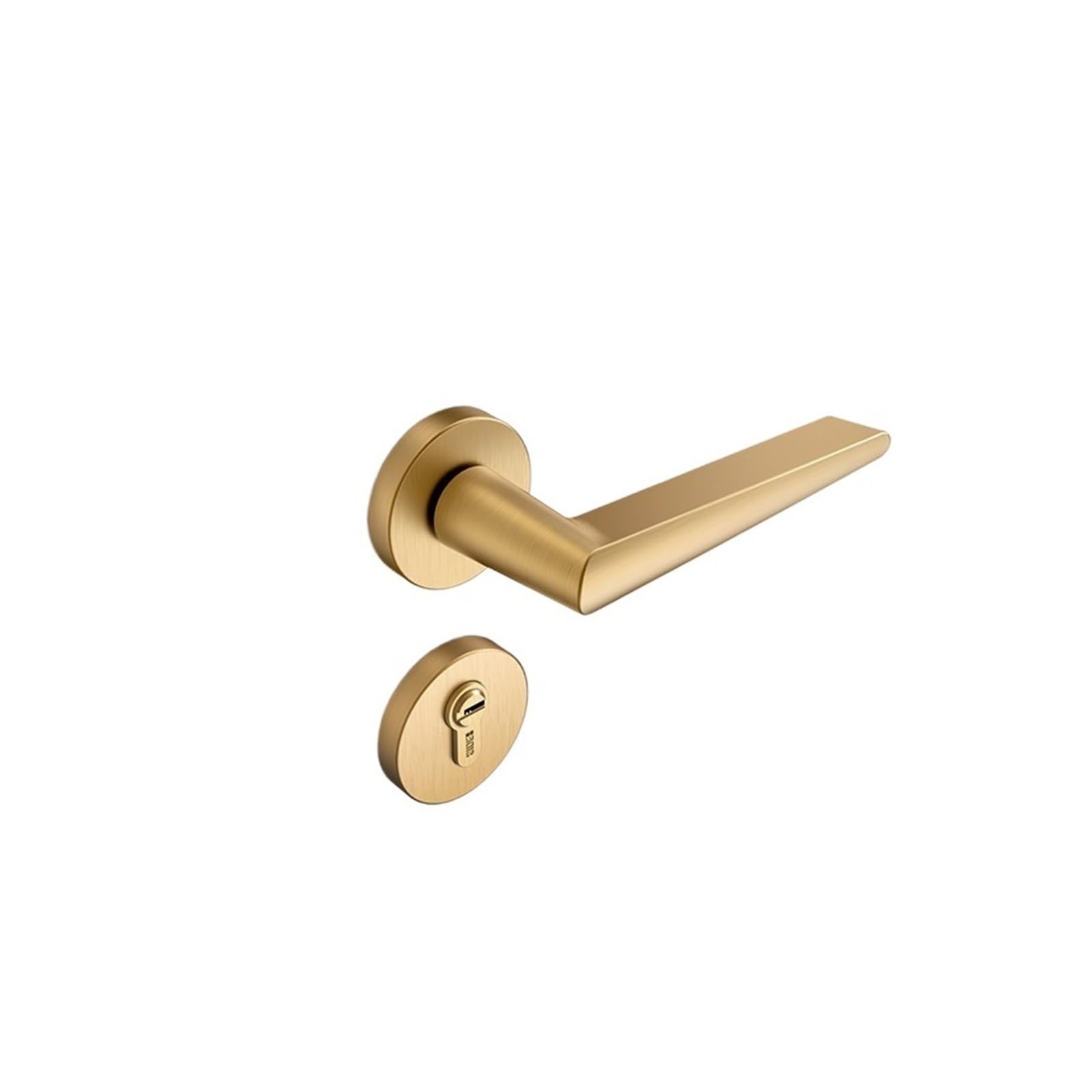 Kfvmvtdw One Color Zinc Alloy Lever Handle Lock Simple Silent Solid Bathroom Indoor Bedroom