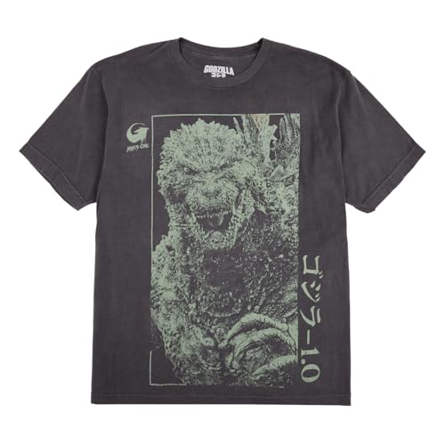 Amazon.com: Godzilla Oversized Godzilla & Kanji Crew Neck Short