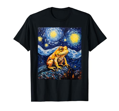Surrealism Starry Night Spadefoot Toad T-Shirt
