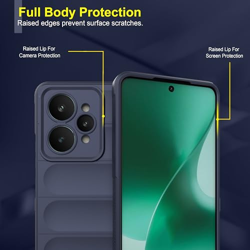 Image of Zapcase Back Case Cover for Realme 15 5G | Compatible for Realme 15 5G Back Cover | Liquid Silicon Magic Case with Camera Protection | Sapphire