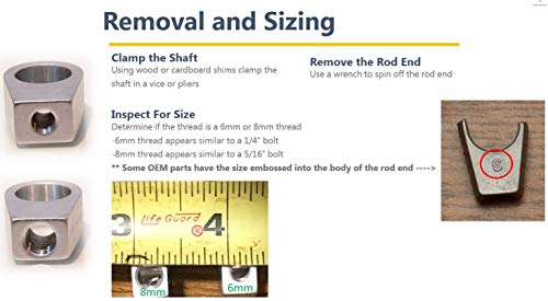 High Desert Solutions Polaris Dump Bed Strut Rod End Replacement Parts (Check Fitment Below) (8Mm (Qty 1)) #TOP2