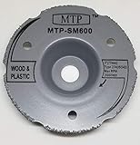 MTP Brand SM600 for Saw Max 3' Wood Plastic Segment Carbide Circular Saw Compatible to use for Rotoo Zip Cup Dome Shaped (1) - 7/16' Arbor