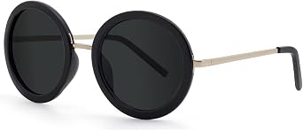 JOOX Polarized Retro Round Sunglasses for Women, Vintage Oversized Ladies Sun Glasses with 99.99% UV Protection Lens JX3028