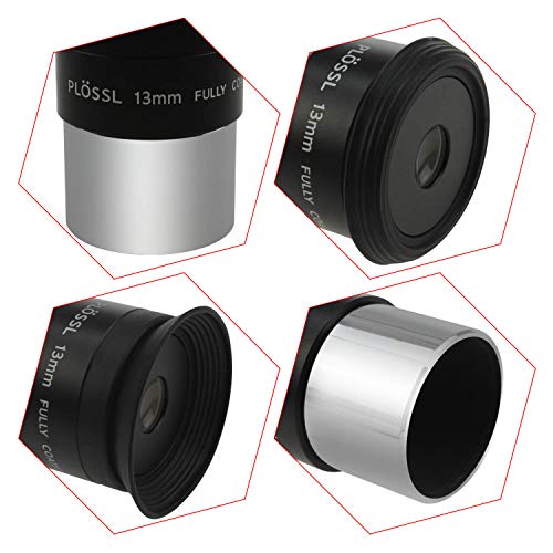 Astromania 1.25" 13Mm Plossl Telescope Eyepiece - 4-Element Plossl Design - Threaded For Standard 1.25Inch Astronomy Filters #TOP3