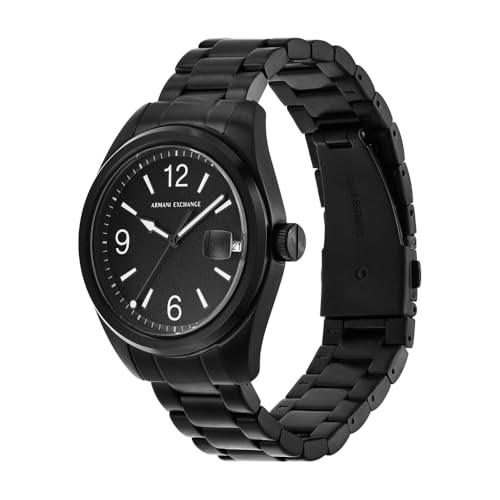 Image of Armani Exchange Watch for Men, Graphite and Grey, bracelet