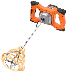 IMAYCC Elektrischer Beton Mischer Mörtelmischer M14 6 Geschwindigkeits Rührer Elektrisch Beton Farb und Mörtelrührer Handrührgerät Beton Für Bitumen Zementschlam