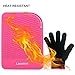 Flat Iron Travel Mat, Curling Iron Counter Protector with Heat Resistant Glove for Curling Irons, Hair Straightener, Flat Irons and Hair Styling Tools, 9” x 6.5”, Pink by Lessmon