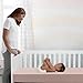 Delta Children Twinkle Stars Crib and Toddler Mattress with Breathable, Removable Machine-Washable Cover - GREENGUARD Gold - Waterproof Baby Bed - Sustainably Sourced Fiber Core - 52”Lx27.5”W, Pink