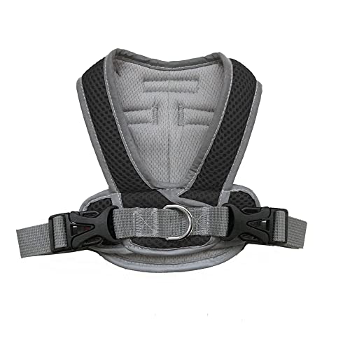 My Canine Kids Precision Snap N Go Sport Rugged Mesh Dog Harness | 7-70 LBS | Vest Easy On Adjustable X-Small to X-Large Soft Walking Doggy Wrap Vest - Small - Black