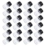SWETRACE 50 Stück Transparente Probenbehälter aus Synthetischem Material 2ml Glasfläschchen mit Luftdichtem Schraubverschluss für Party Favors und Trockenwaren