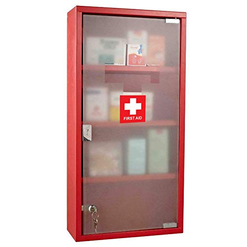 First Aid Sticker, First Aid Decal, Emergency 4 X 4 Inches, First Aid Sticker For Box, Emergency First Aid Kit Signs Stickers, Water Resistance, First Aid Sign, Indoor & Outdoor (4-Pk) #TOP5