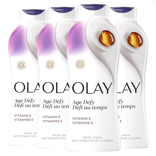 Olay Body Wash for Women, Age Defying with Vitamin E, 24hr Moistu...