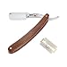 Produktbild vientiane Holzgriff Handgefertigtes Rasiermesser, Edelstahl Rasiermesser Klinge, Traditionelle Straight Rasiermesser Hölzerner Rasieren für Haarschnitt Rasur