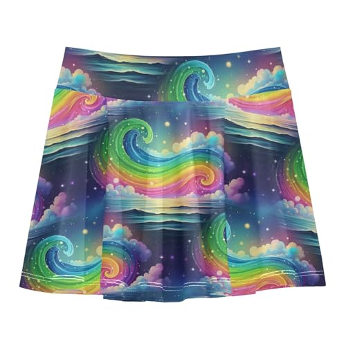 Girls Athletic Skirt Golf Tennis Skorts Running Sports Casual Workout Short Skirt with Pockets for 3-12Y