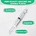 Vicloon Baby Nasal Irrigator, 2PCS Nasal Syringe for Baby, Syringe Nasal Irrigator with Cleanable and Reusable Silicone Nasal Suction Tip forIrrigation, Nasal Spray, Nasal Hygiene（Transparent）