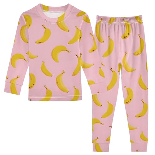 2 Piece Pajama Sets Soft Cotton Long Sleeves Top and Pants Cute Sleepwear Lounge Pjs for 18M-8Y