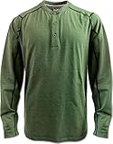 Absorbe la humedad Arborwear 706701 Heavy Tech Henley, color verde jaspeado, talla XL