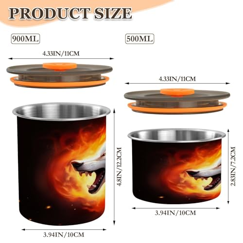 Bote de café hermético ATTX acero inoxidable 17oz miniatura 2