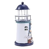 Bougeoir rustique : cadeaux de mariage en forme de phare, parfaits pour décorer une fête et une maison, une fête sur la plage en plein air, un projet d'artisanat d'art.