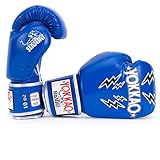 YOKKAO Muay Thai Lace Up Stadium Gloves - Blue - 10oz