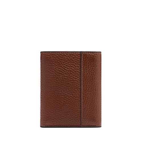 Image of Fossil Men's Wallet, Huntington Leather Trifold Wallet for Men, Medium Brown
